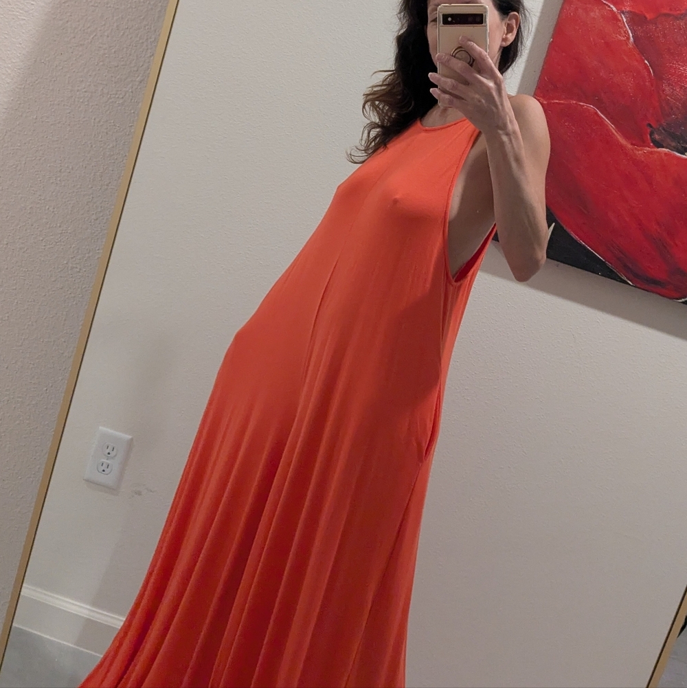 Free People Beach Women's Coral Halter Jumpsuit - Sleeveless Wide-Leg Romper